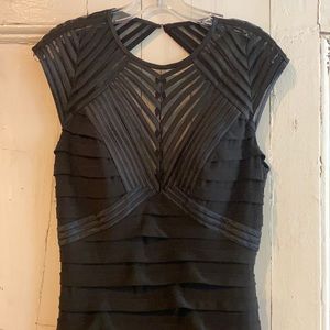 Betsy and Adam Trumpet Ball Gown w/Mesh Skirt